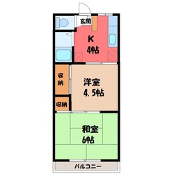 太陽マンション105棟の物件間取画像